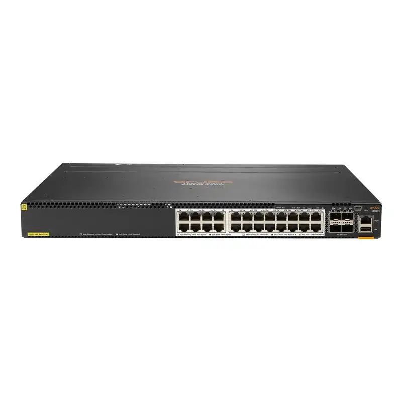HPE Aruba 6300M - Commutateur - C3 - Géré - 24 x 1 - 2.5 - 5 - 10GBase-T + 4 x 1 Gigabit - 10 Gigabit - 25 G... (JL660A)_1